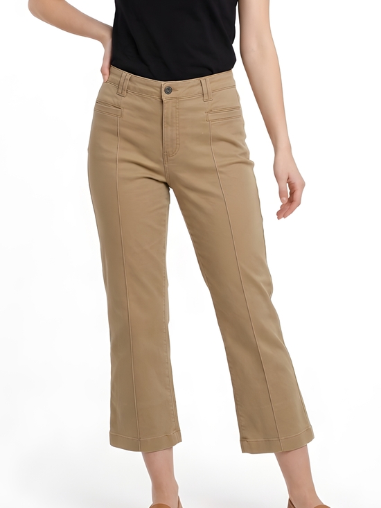 Nautica Pants - Nautica Tan Mid-Rise Demi Bootcut Sateen Pant Size 14